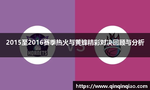 2015至2016赛季热火与黄蜂精彩对决回顾与分析